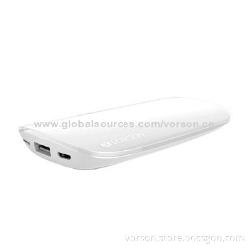 Newest 6,000mAh Power Bank with Acrylic + ABS + PC Housing, 5V/2,000mAh Input